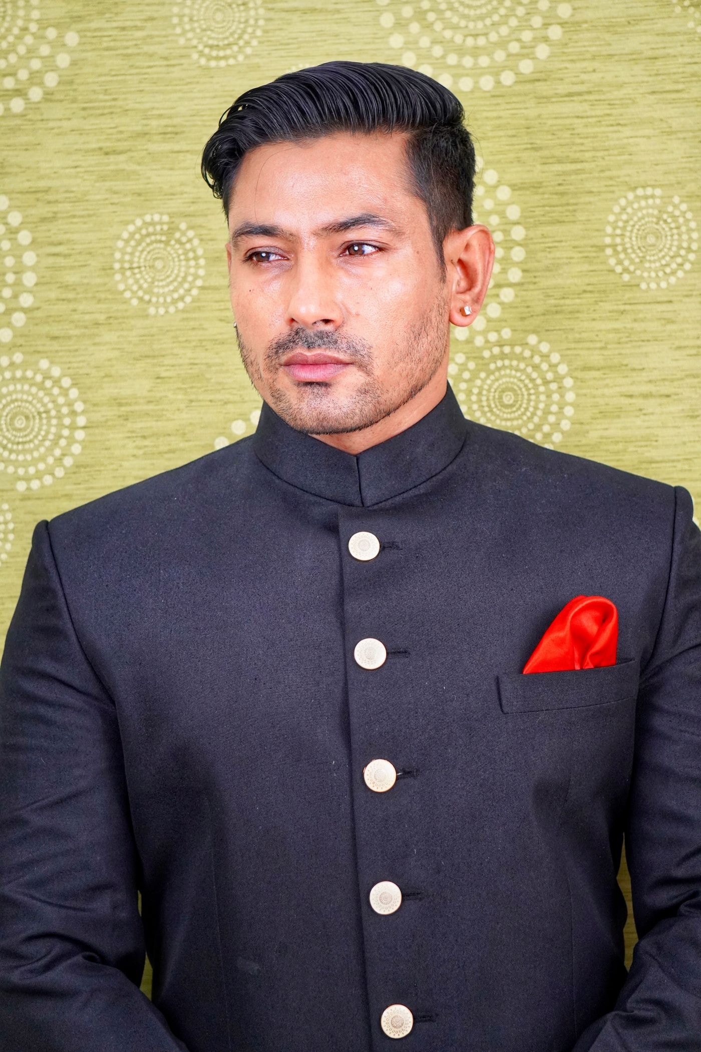 Charcoal Bandhgala Prince Coat